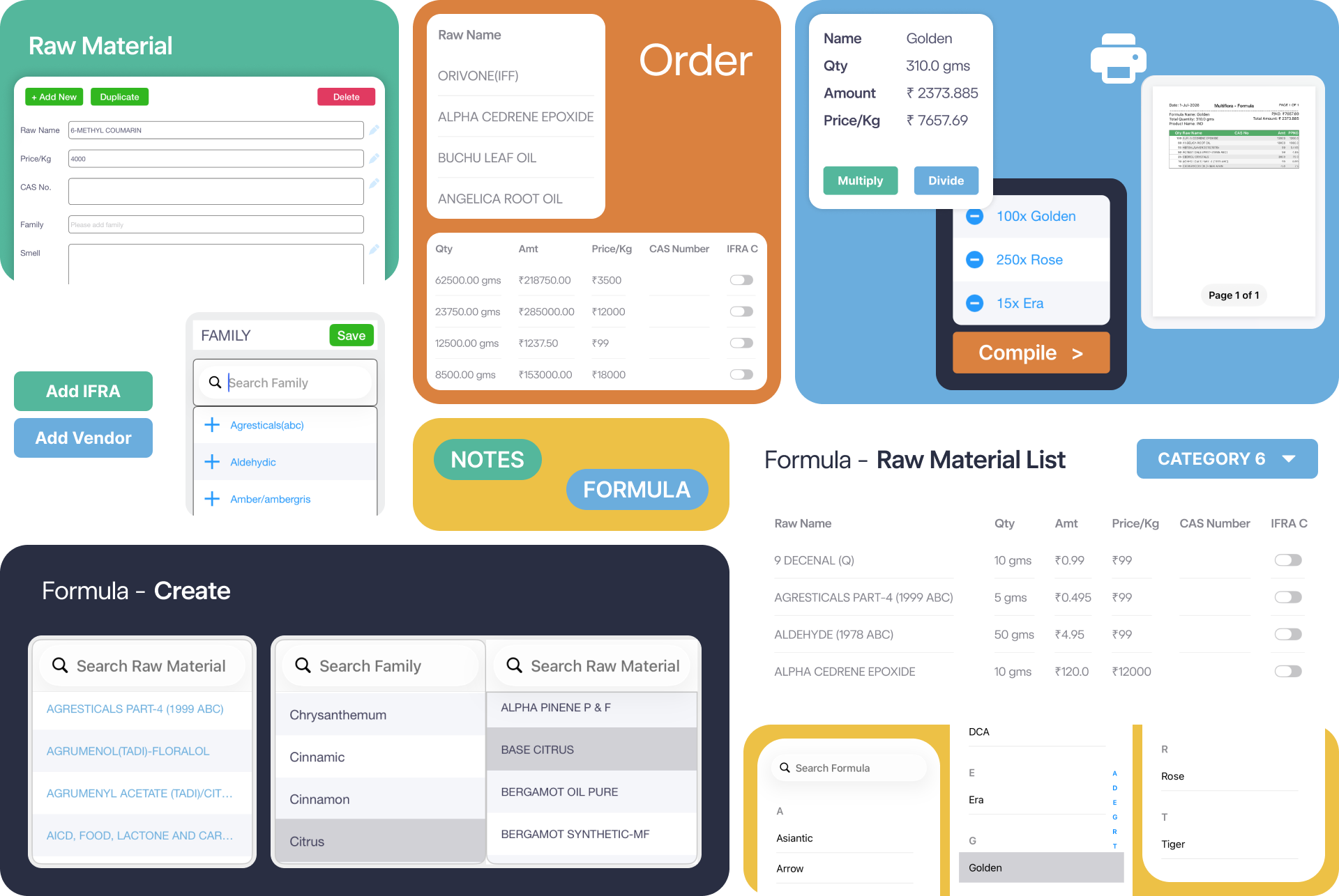 FIS Fragrance Formulation App FIS Fragrance Formulation App